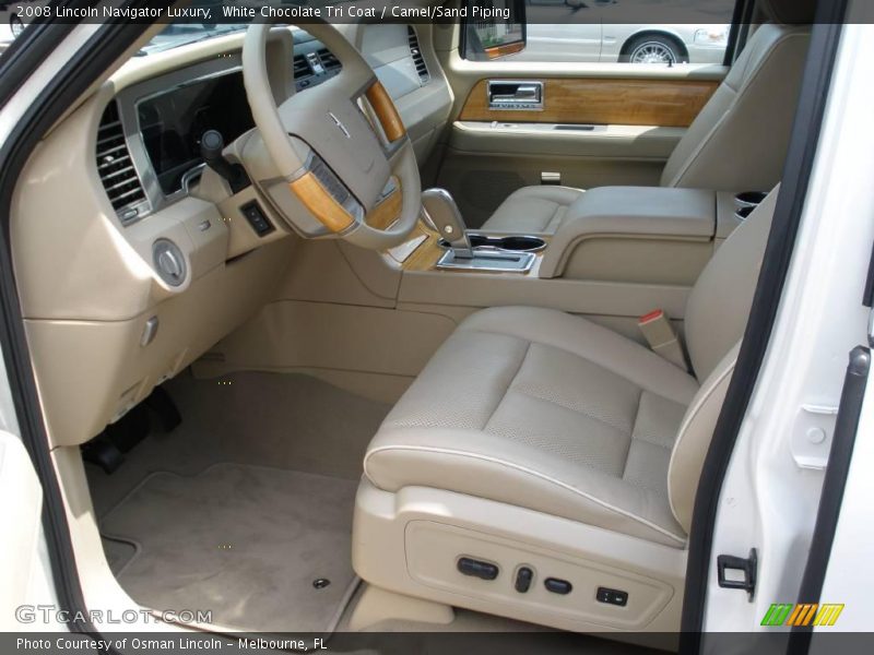 White Chocolate Tri Coat / Camel/Sand Piping 2008 Lincoln Navigator Luxury