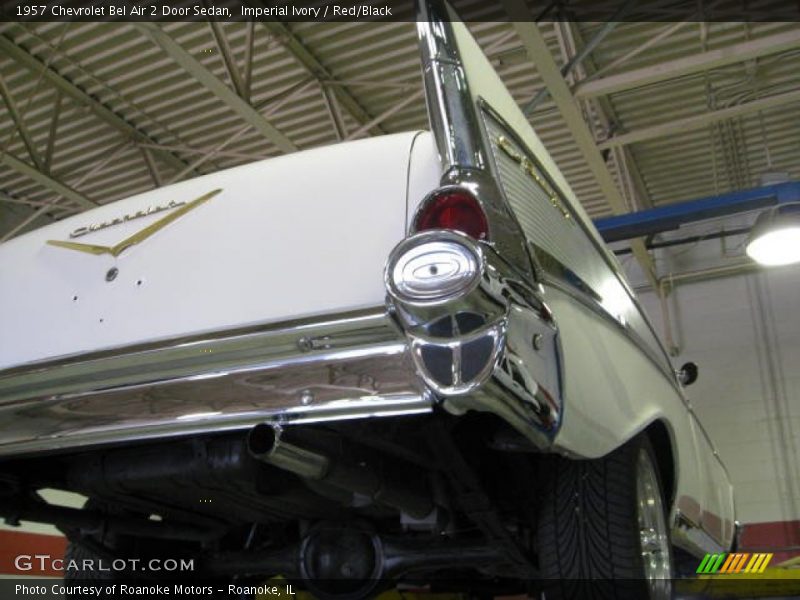 Imperial Ivory / Red/Black 1957 Chevrolet Bel Air 2 Door Sedan