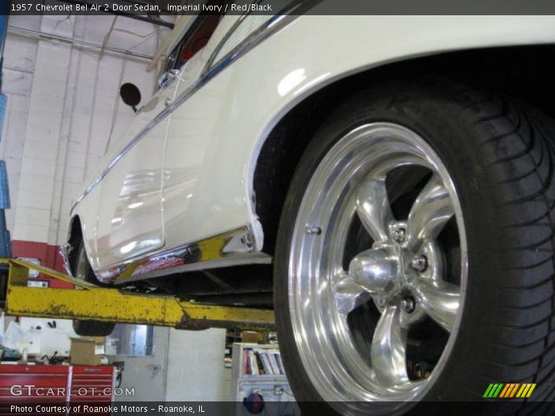 Imperial Ivory / Red/Black 1957 Chevrolet Bel Air 2 Door Sedan