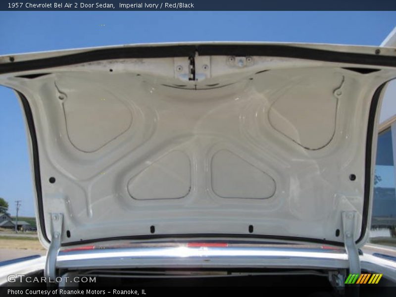 Imperial Ivory / Red/Black 1957 Chevrolet Bel Air 2 Door Sedan