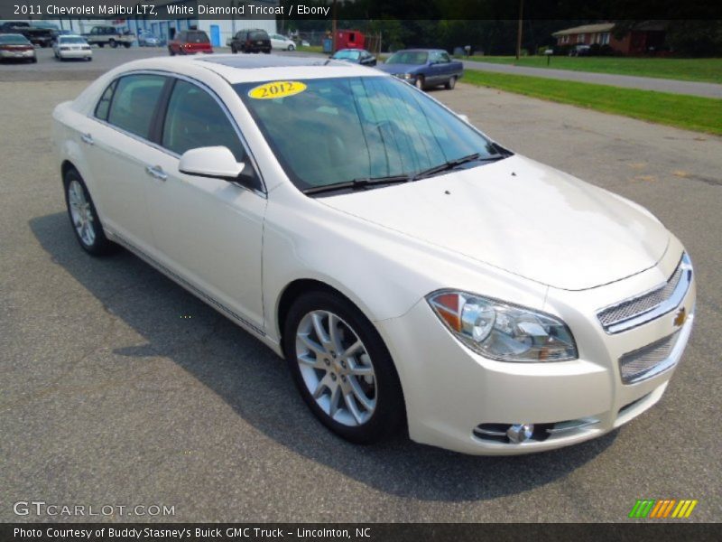 White Diamond Tricoat / Ebony 2011 Chevrolet Malibu LTZ