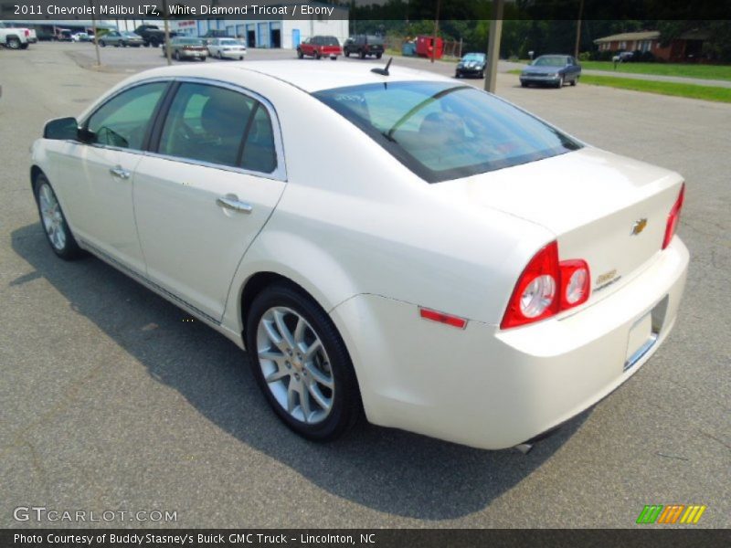 White Diamond Tricoat / Ebony 2011 Chevrolet Malibu LTZ