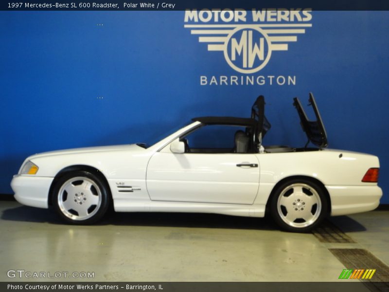 Polar White / Grey 1997 Mercedes-Benz SL 600 Roadster