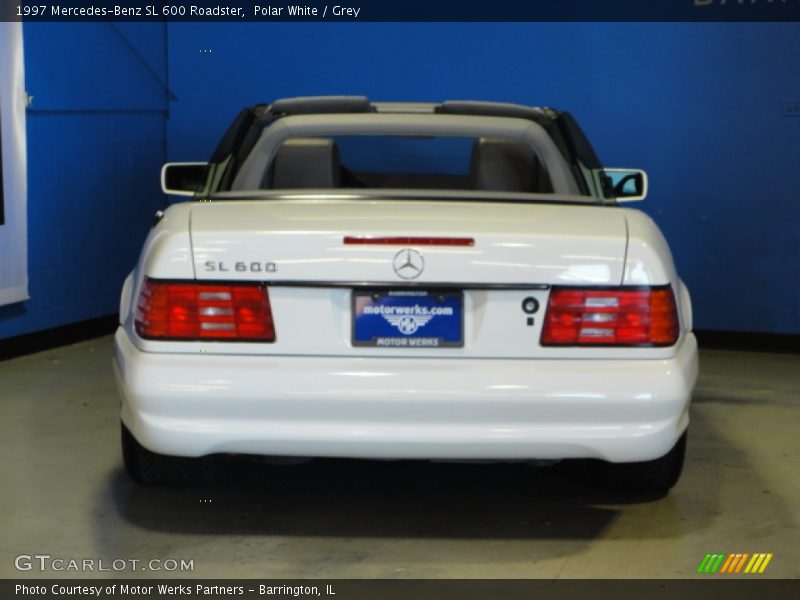 Polar White / Grey 1997 Mercedes-Benz SL 600 Roadster