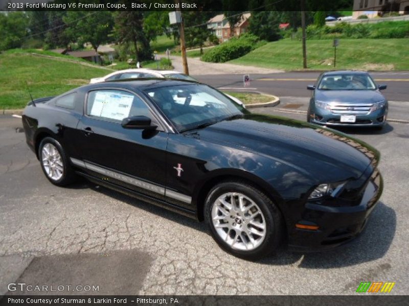 Black / Charcoal Black 2013 Ford Mustang V6 Premium Coupe