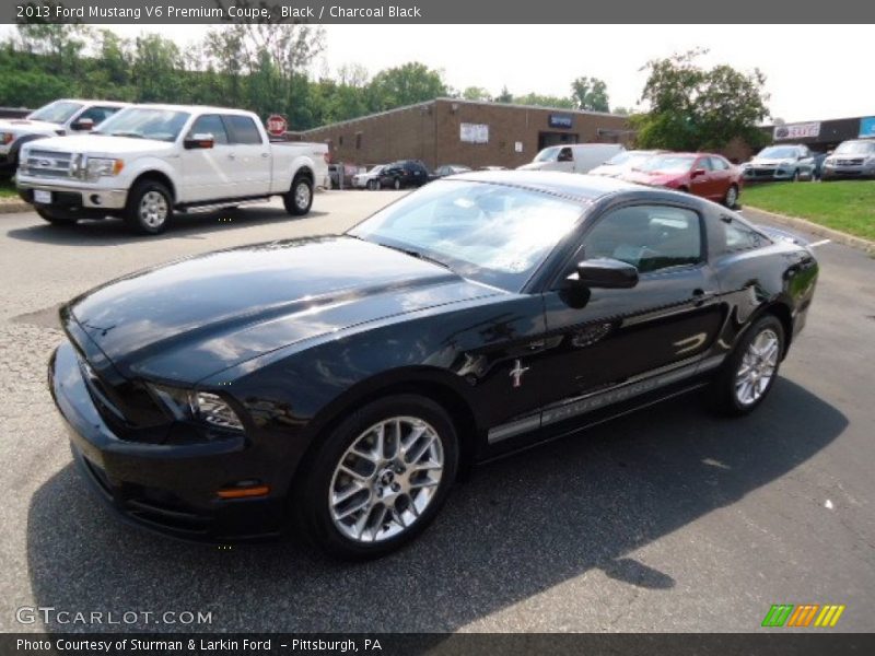 Black / Charcoal Black 2013 Ford Mustang V6 Premium Coupe