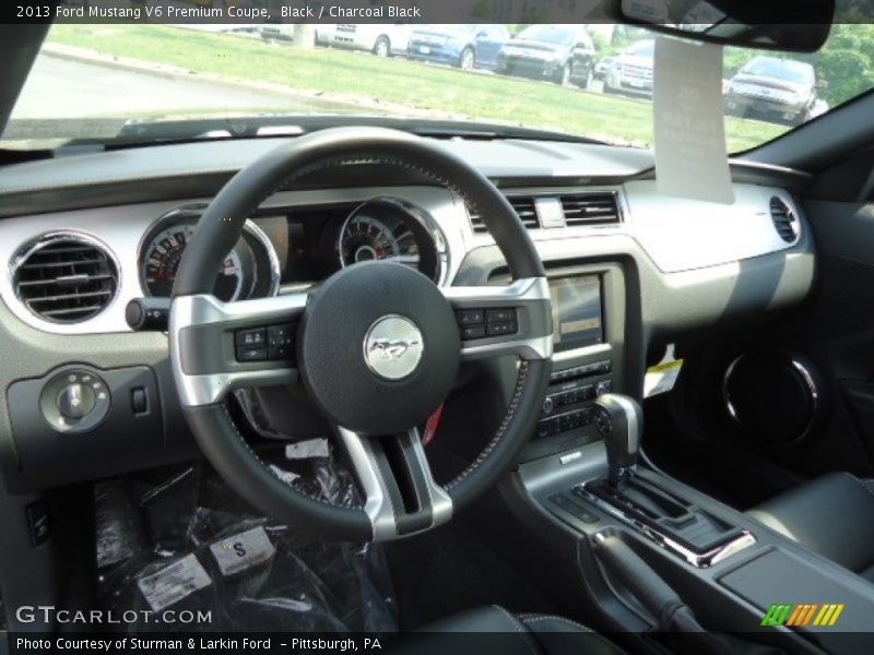 Black / Charcoal Black 2013 Ford Mustang V6 Premium Coupe