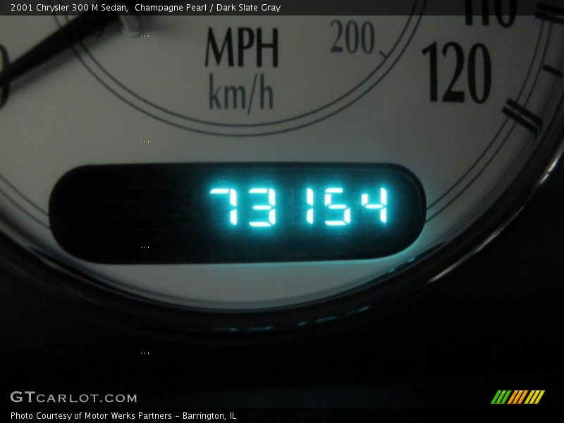 Champagne Pearl / Dark Slate Gray 2001 Chrysler 300 M Sedan