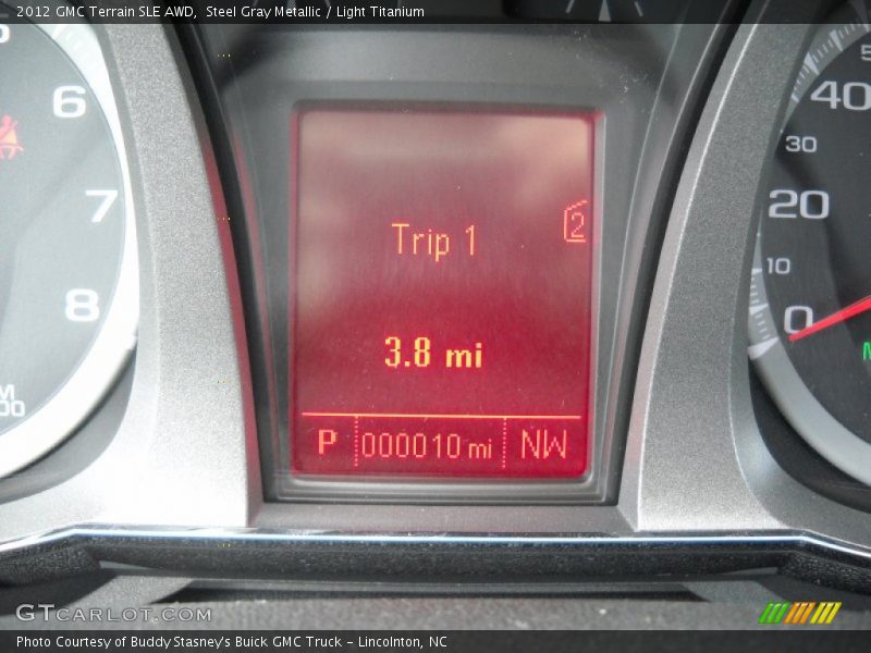 Steel Gray Metallic / Light Titanium 2012 GMC Terrain SLE AWD