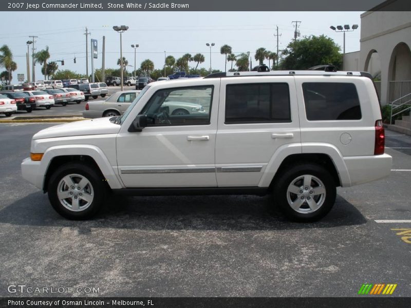 Stone White / Saddle Brown 2007 Jeep Commander Limited