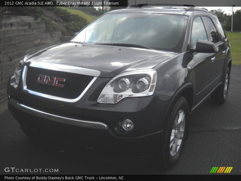 Cyber Gray Metallic / Light Titanium 2012 GMC Acadia SLE AWD