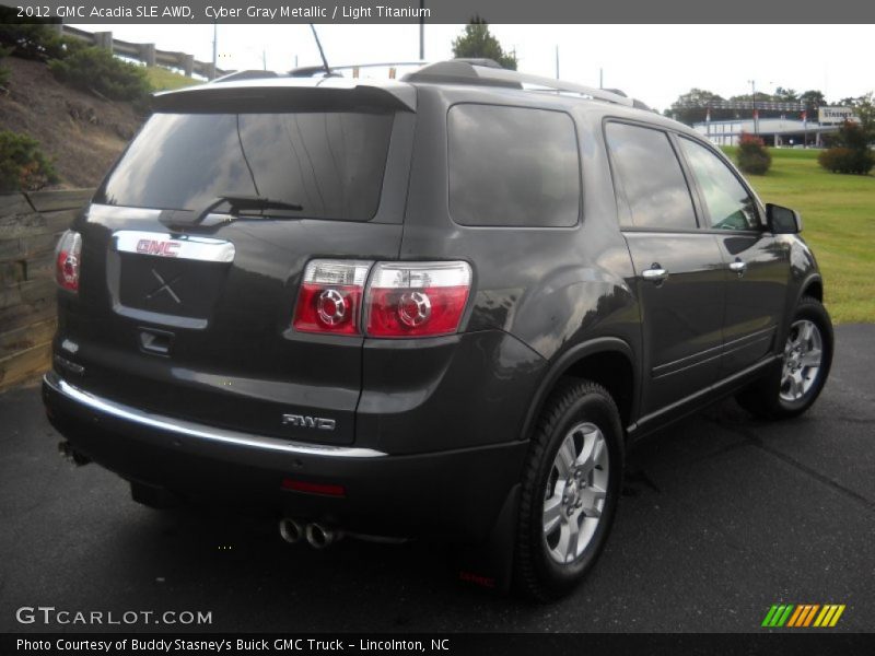 Cyber Gray Metallic / Light Titanium 2012 GMC Acadia SLE AWD