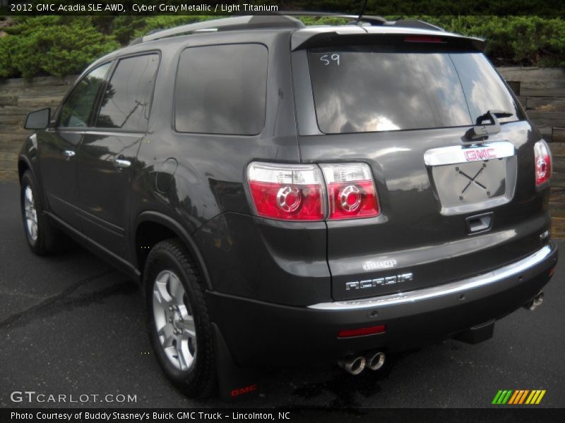 Cyber Gray Metallic / Light Titanium 2012 GMC Acadia SLE AWD