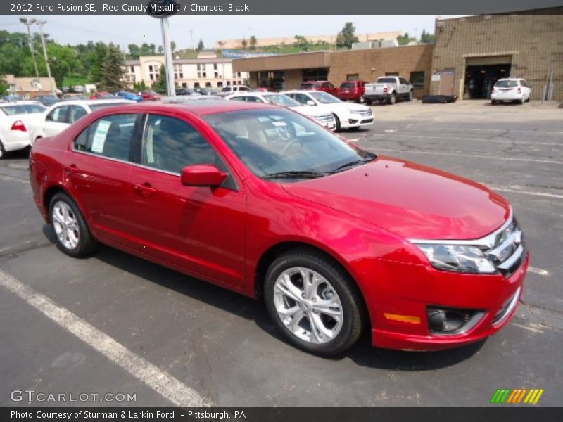 Red Candy Metallic / Charcoal Black 2012 Ford Fusion SE