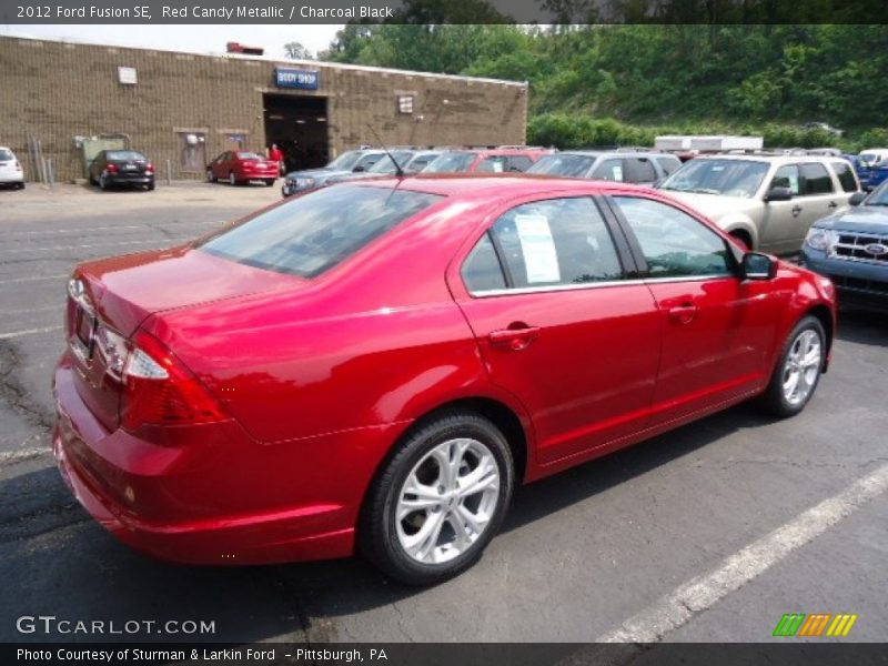 Red Candy Metallic / Charcoal Black 2012 Ford Fusion SE