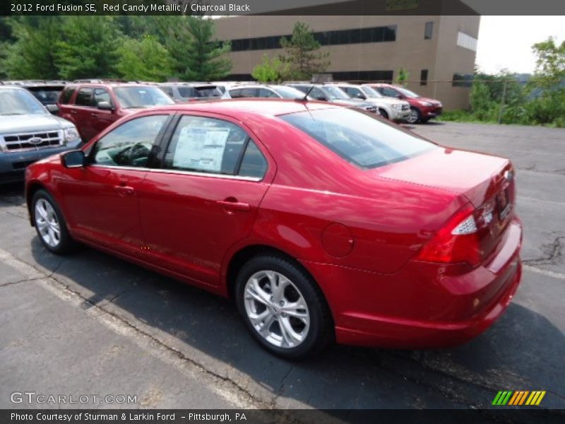Red Candy Metallic / Charcoal Black 2012 Ford Fusion SE