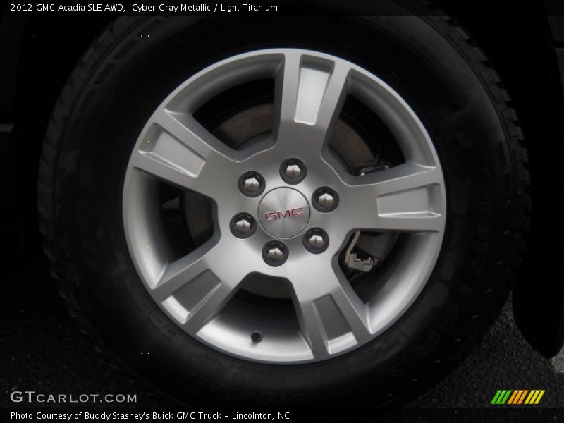 Cyber Gray Metallic / Light Titanium 2012 GMC Acadia SLE AWD