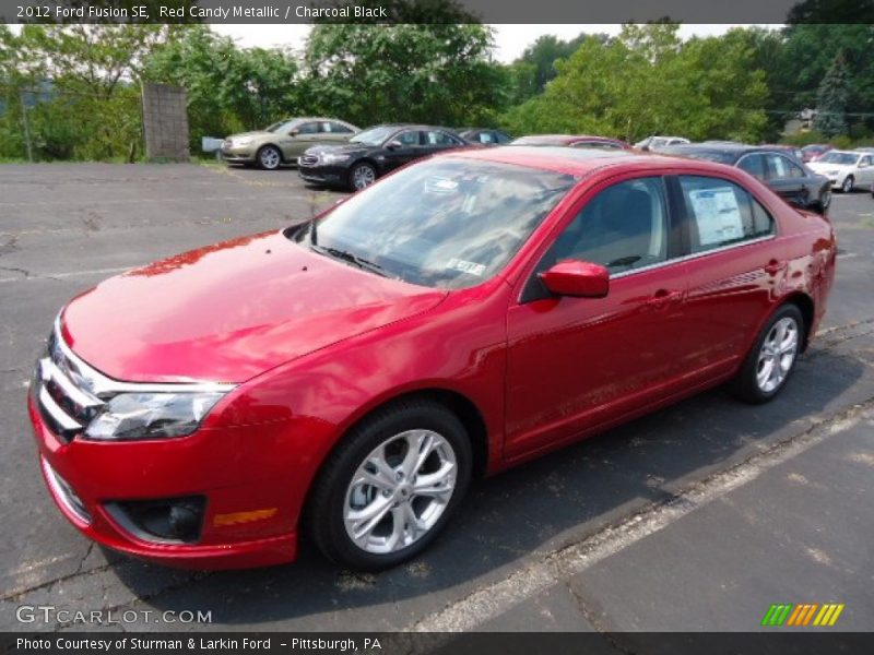 Red Candy Metallic / Charcoal Black 2012 Ford Fusion SE
