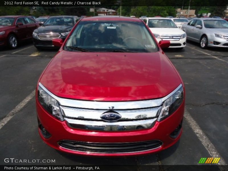 Red Candy Metallic / Charcoal Black 2012 Ford Fusion SE