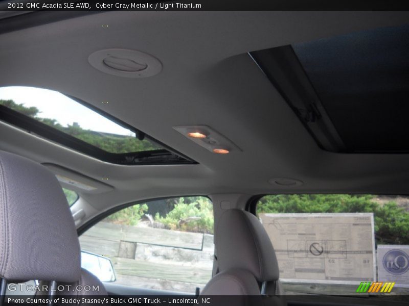 Cyber Gray Metallic / Light Titanium 2012 GMC Acadia SLE AWD