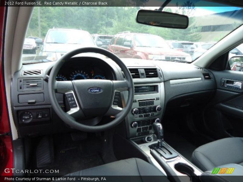 Red Candy Metallic / Charcoal Black 2012 Ford Fusion SE