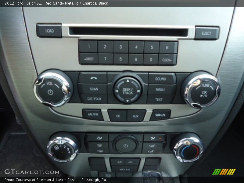 Red Candy Metallic / Charcoal Black 2012 Ford Fusion SE