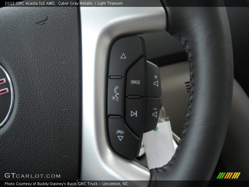 Cyber Gray Metallic / Light Titanium 2012 GMC Acadia SLE AWD