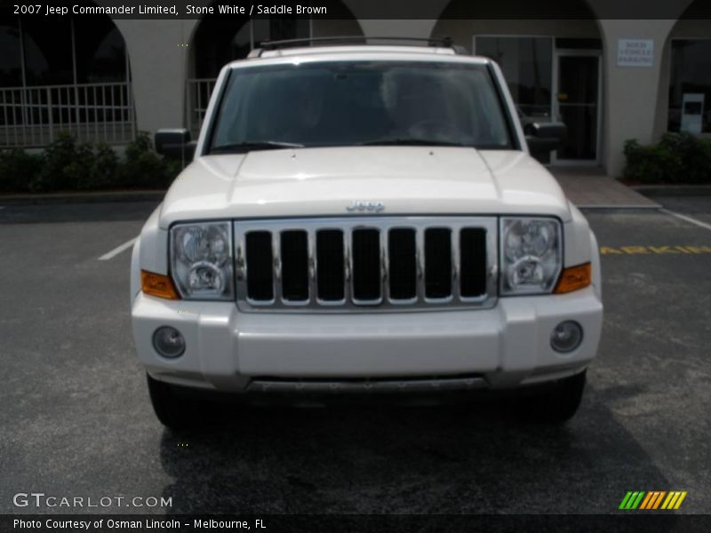 Stone White / Saddle Brown 2007 Jeep Commander Limited