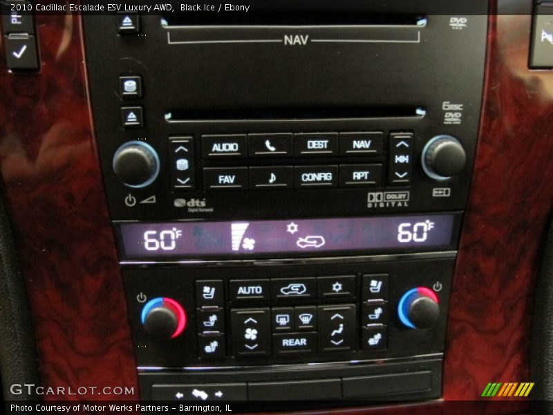 Controls of 2010 Escalade ESV Luxury AWD