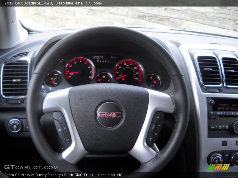 Deep Blue Metallic / Ebony 2012 GMC Acadia SLE AWD