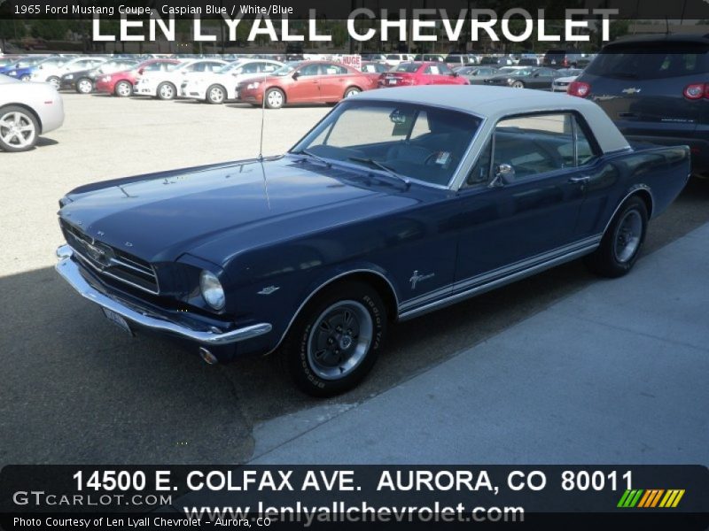 Caspian Blue / White/Blue 1965 Ford Mustang Coupe