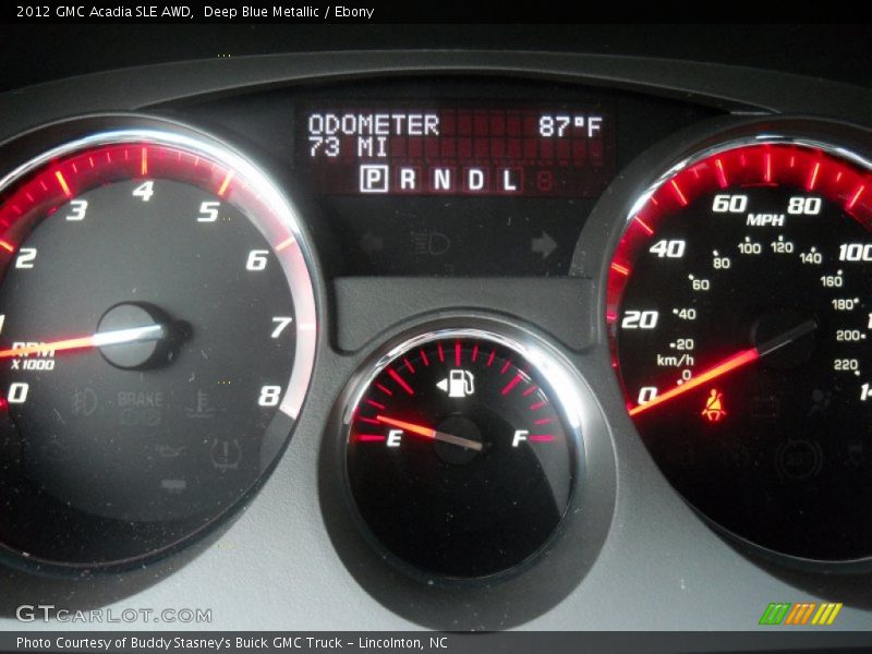 Deep Blue Metallic / Ebony 2012 GMC Acadia SLE AWD