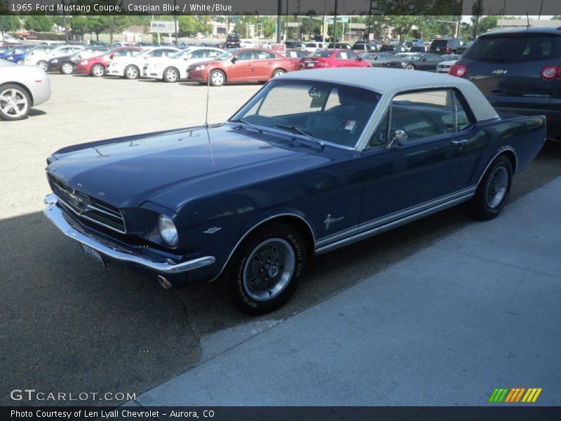 Caspian Blue / White/Blue 1965 Ford Mustang Coupe