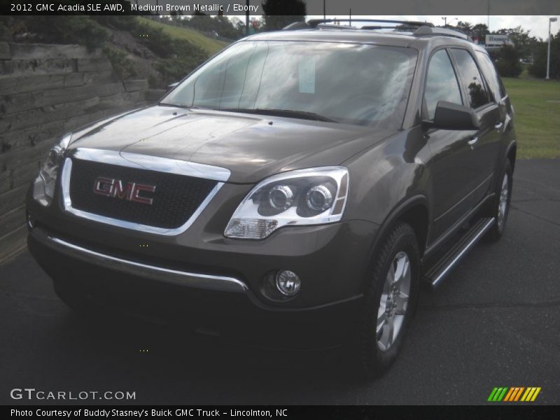 Medium Brown Metallic / Ebony 2012 GMC Acadia SLE AWD