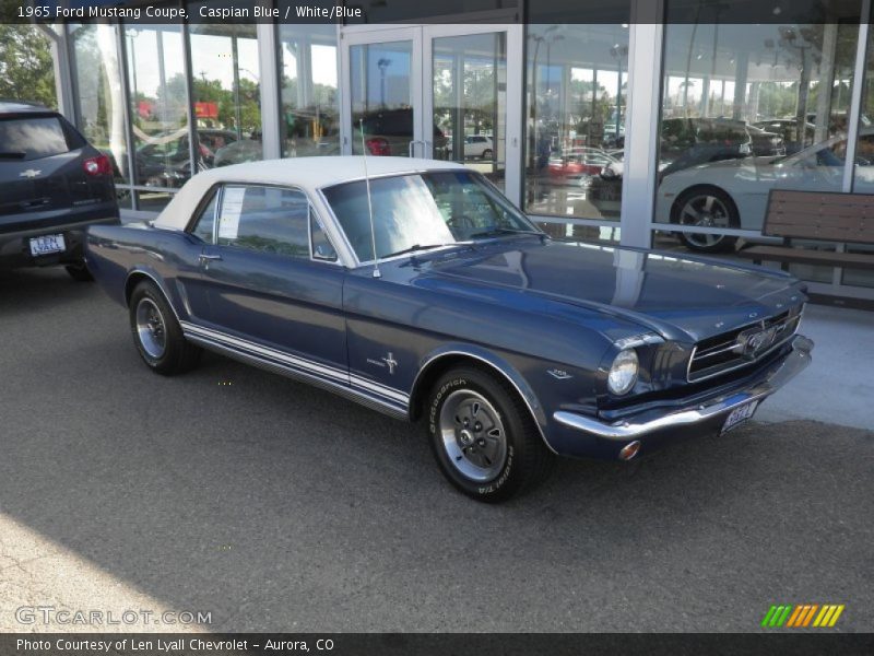 Caspian Blue / White/Blue 1965 Ford Mustang Coupe
