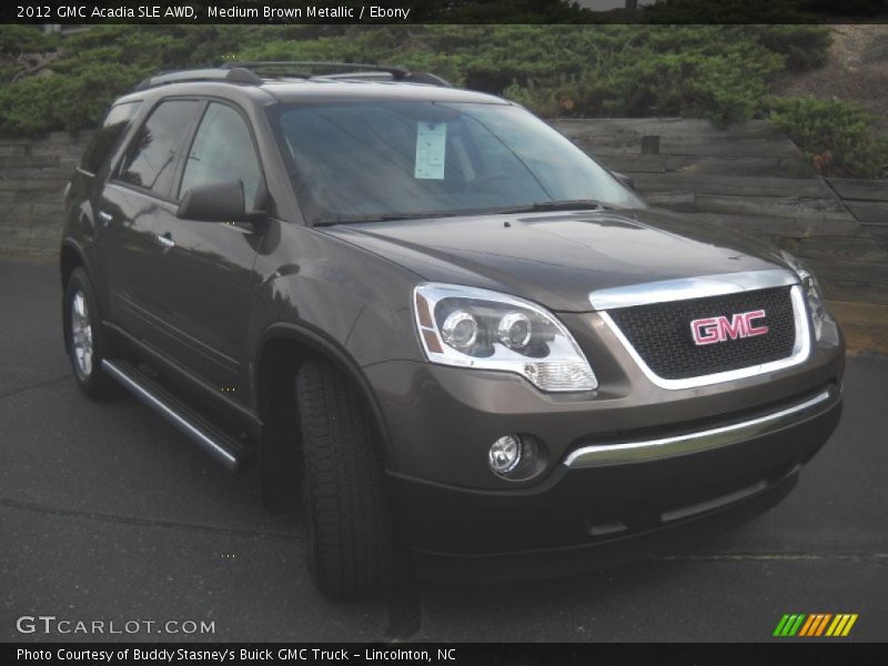 Medium Brown Metallic / Ebony 2012 GMC Acadia SLE AWD