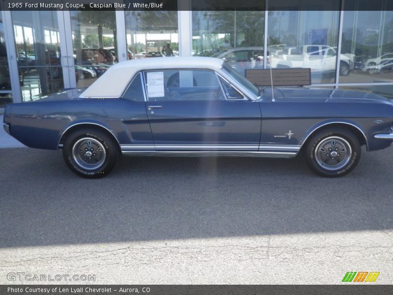 Caspian Blue / White/Blue 1965 Ford Mustang Coupe