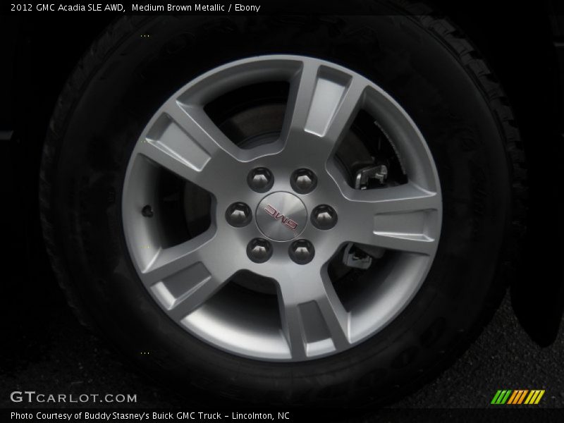 Medium Brown Metallic / Ebony 2012 GMC Acadia SLE AWD