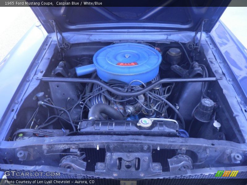 Caspian Blue / White/Blue 1965 Ford Mustang Coupe