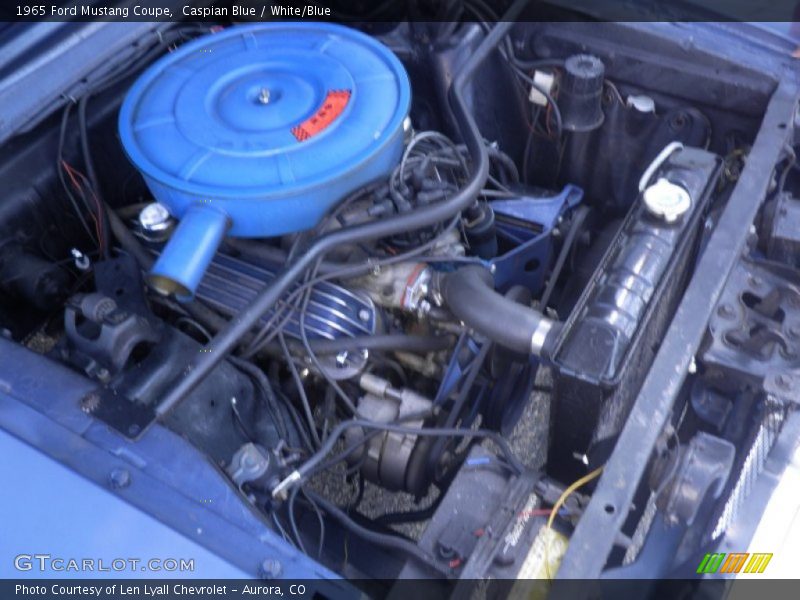 Caspian Blue / White/Blue 1965 Ford Mustang Coupe