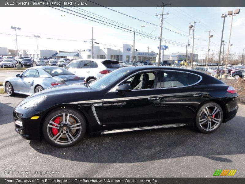 Black / Black 2012 Porsche Panamera Turbo