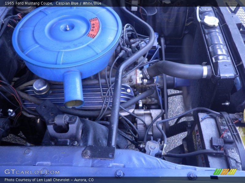 Caspian Blue / White/Blue 1965 Ford Mustang Coupe
