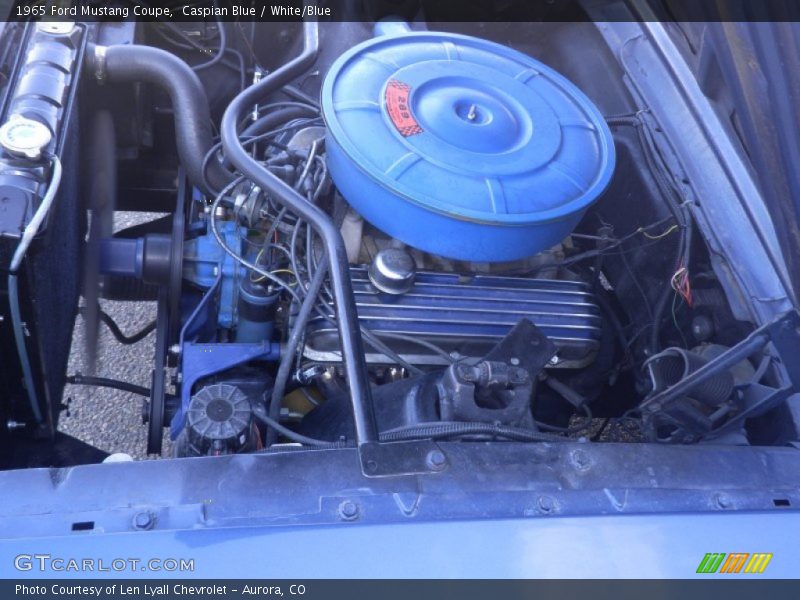 Caspian Blue / White/Blue 1965 Ford Mustang Coupe