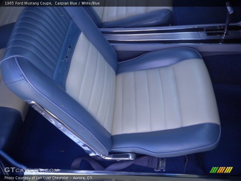 Caspian Blue / White/Blue 1965 Ford Mustang Coupe