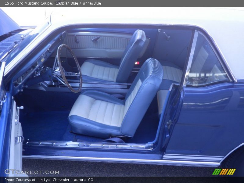 Caspian Blue / White/Blue 1965 Ford Mustang Coupe