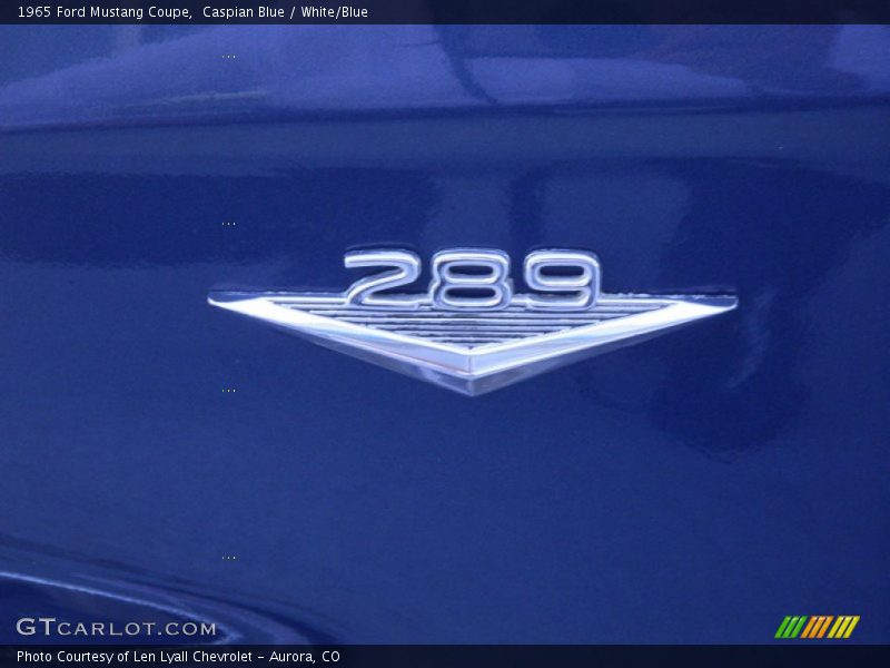 Caspian Blue / White/Blue 1965 Ford Mustang Coupe