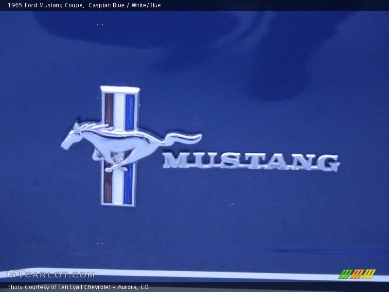 Caspian Blue / White/Blue 1965 Ford Mustang Coupe