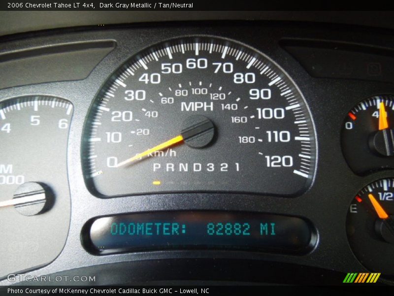 Dark Gray Metallic / Tan/Neutral 2006 Chevrolet Tahoe LT 4x4