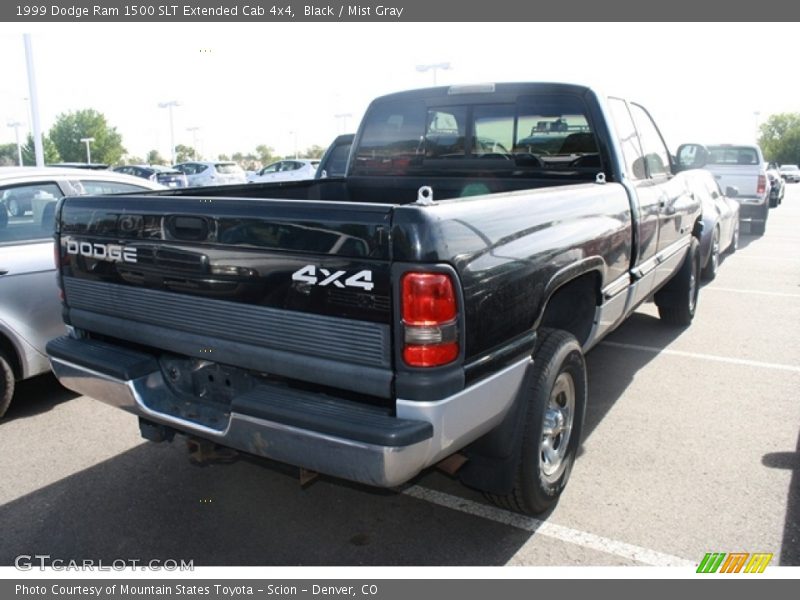 Black / Mist Gray 1999 Dodge Ram 1500 SLT Extended Cab 4x4