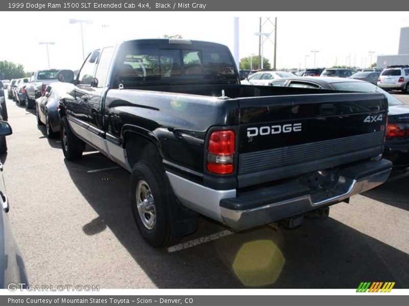 Black / Mist Gray 1999 Dodge Ram 1500 SLT Extended Cab 4x4